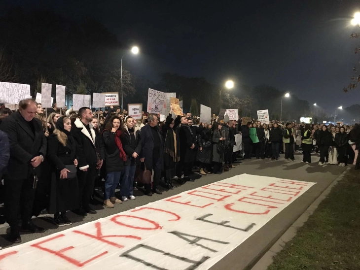 Thousands rally for justice in Skopje after young woman’s death