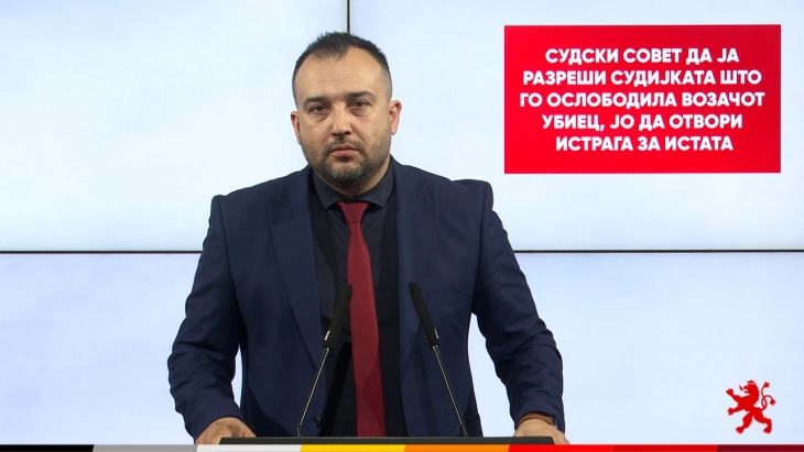 Лефков: Судски совет да ја разреши судијката што го ослободила возачот убиец, а ЈО да отвори истрага за истата