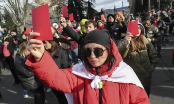 Ослободен грузискиот опозиционер Ника Мелија,  протестите во Тбилиси не стивнуваат