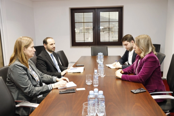 Minister Bozhinovska and Greek Ambassador Philippidou discuss gas interconnector, energy market