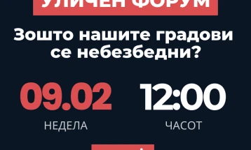 Уличен форум „Зошто нашите градови се небезбедни?“ во Скопје