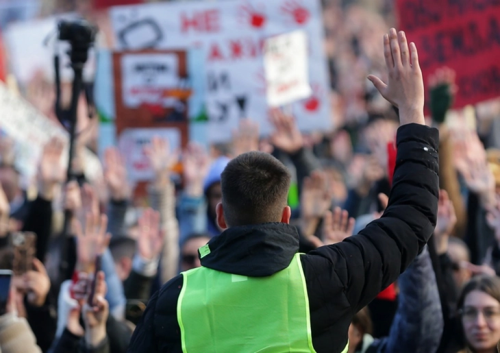 Во Србија продолжуваат протестите и блокадите на студентите