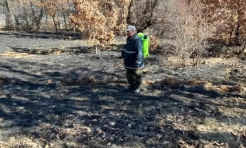 Изгаснат пожар во селото Моштица