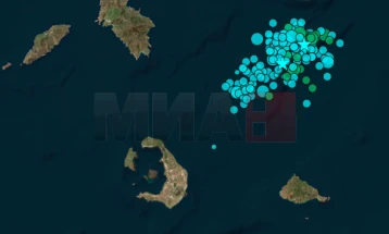 Нова серија земјотреси во морскиот дел меѓу островите Санторини и Аморгос