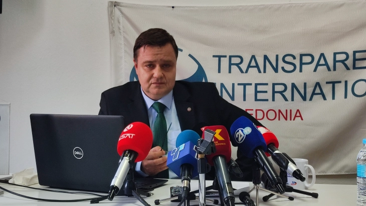 Pandovski: Me 40 pikë, dy më pak se vitin e kaluar shënojmë rënie prej 12 vende në Indeksin e perceptimit të korrupsionit për vitin 2024