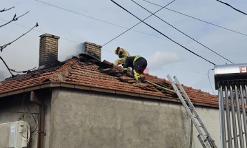 Пожар избувна во куќа во центарот на Штип