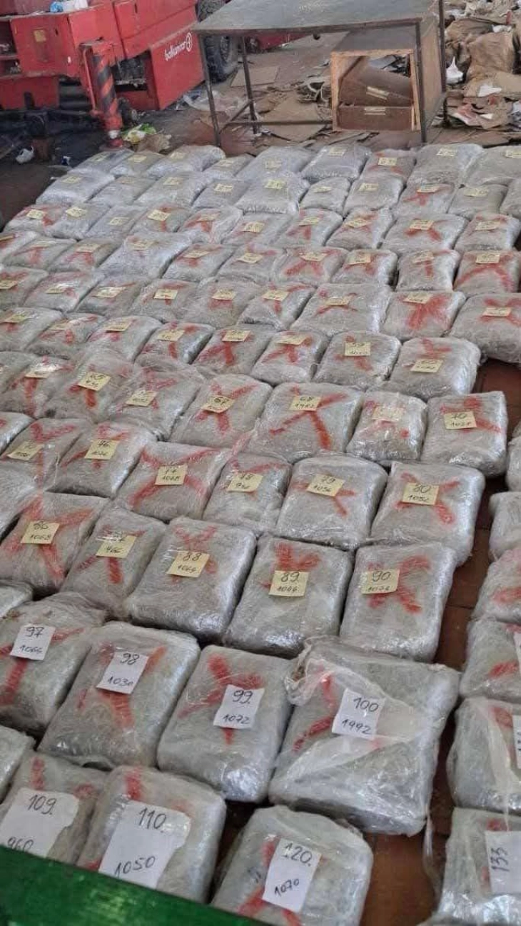 Over 150 kilograms of marijuana seized at Bogorodica border crossing 