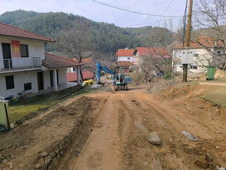 Започна изградбата на улица Питу Гули во Македонска Каменица