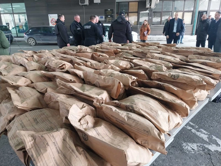 Customs seizes 188kg of marijuana at Bogorodica border crossing, two people detained