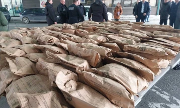 Customs seizes 188kg of marijuana at Bogorodica border crossing, two people detained