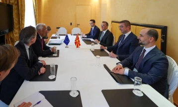 PM Mickoski meets European Council President Costa