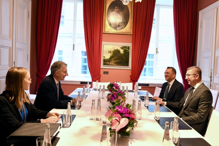 PM Mickoski meets with MSC Chairman Heusgen and Croatian PM Plenkovic