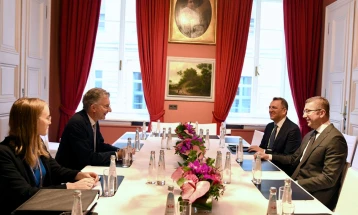 PM Mickoski meets with MSC Chairman Heusgen and Croatian PM Plenkovic