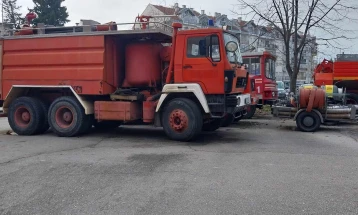 Пожар во куќа во центарот на Куманово