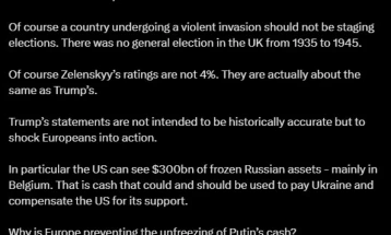 Борис Џонсон: Европа да не се „скандализира“ од Трамп, туку да му помогне да ја запре војната во Украина