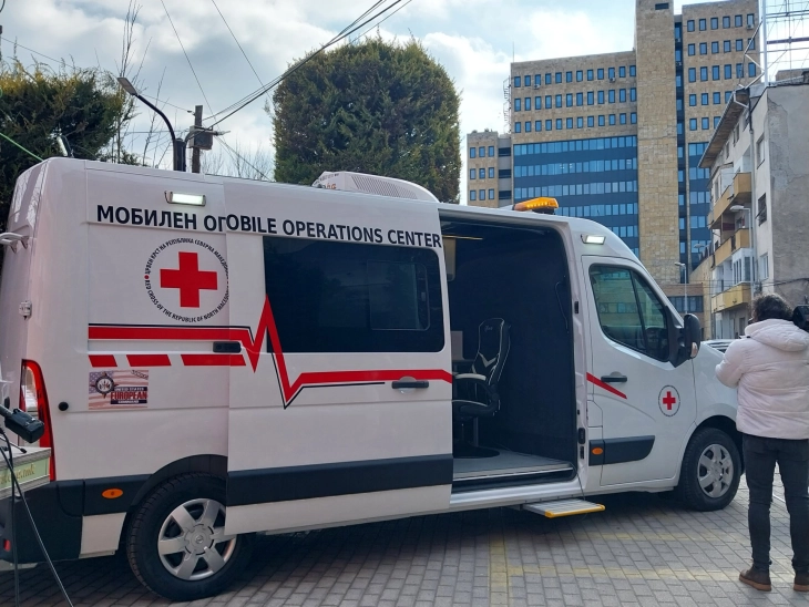 U.S. Embassy donates mobile command center vehicle to Red Cross