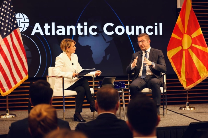 Mickoski in Washington: We don't want negotiations with EU to turn into never-ending story, constitutional changes when we complete negotiations