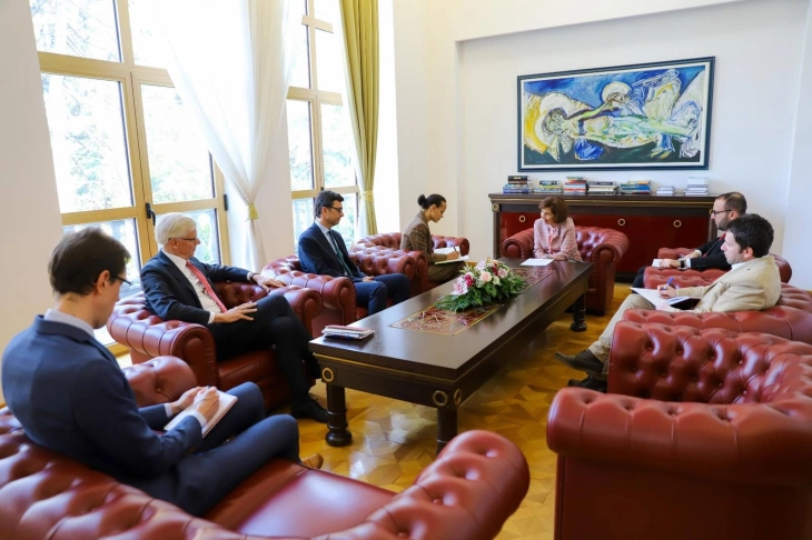 President Siljanovska-Davkova meets IMF officials