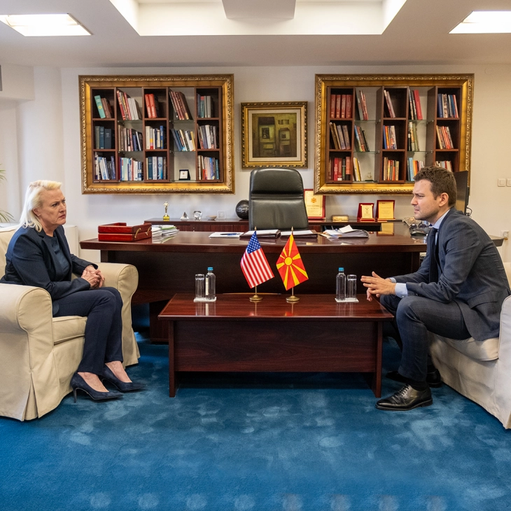 Mucunski and Aggeler reaffirm strategic partnership, discuss Western Balkans stability