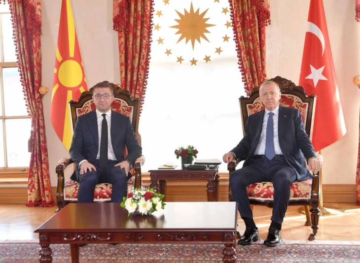 PM Mickoski meets Turkish President Erdoğan, reaffirm commitment to strengthening strategic partnership