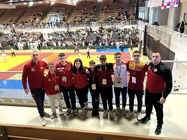 Macedonian national ju-jitsu team scoops two gold medals at Slovenia Open tournament