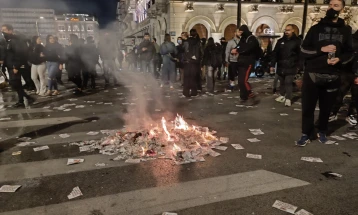 Инциденти во Атина по завршувањето на протестот за железничката несреќа