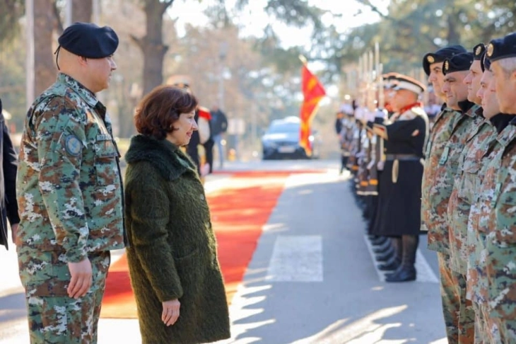 President Siljanovska-Davkova signs decrees promoting army officers