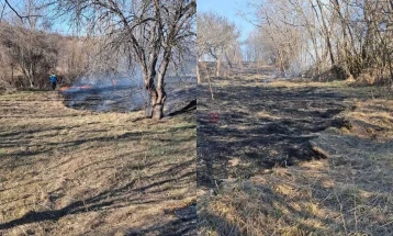 Спречен пожар во пехчевски „Суви Дол“