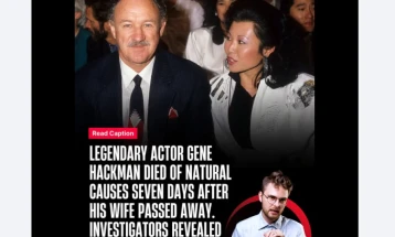 Gene Hackman died of heart disease one week after his wife's death