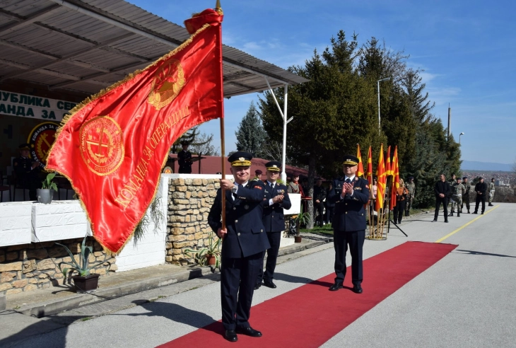 Pranim dorëzim i detyrës komandant i Komandës për Operacione në kazermën e Kumanovës 