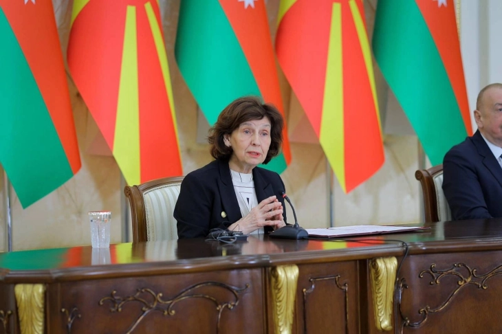 President Siljanovska-Davkova to meet with top Azerbaijani officials