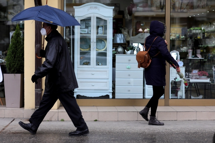 Weather: Overcast with local thunderstorms