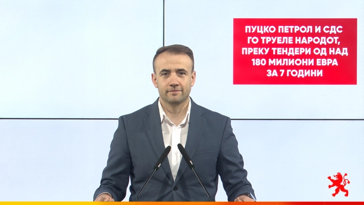 Стојаноски: Пуцко Петрол и СДСМ го труеле народот, преку тендери од над 180 милиони евра за 7 години
