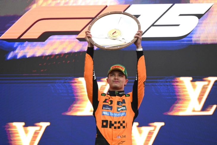 Lando Norris holds off Verstappen to win wet Australian Grand Prix