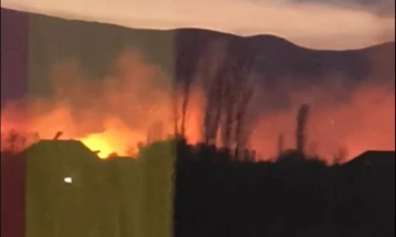 Large wildfire in Strumica localized