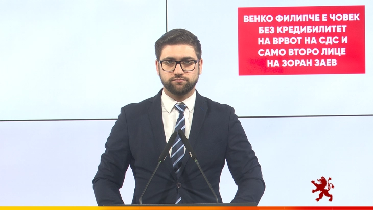 Манасиевски: Венко Филипче е човек без кредибилитет на врвот на СДС 