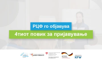Регионалниот фонд за предизвици го објави четвртиот повик за пријавување - финансиска поддршка за зајакнување на вештините и зголемување на конкурентноста на бизнисите во Западен Балкан