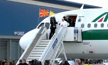 Папата Франциск во 2019 година ја посети Северна Македонија