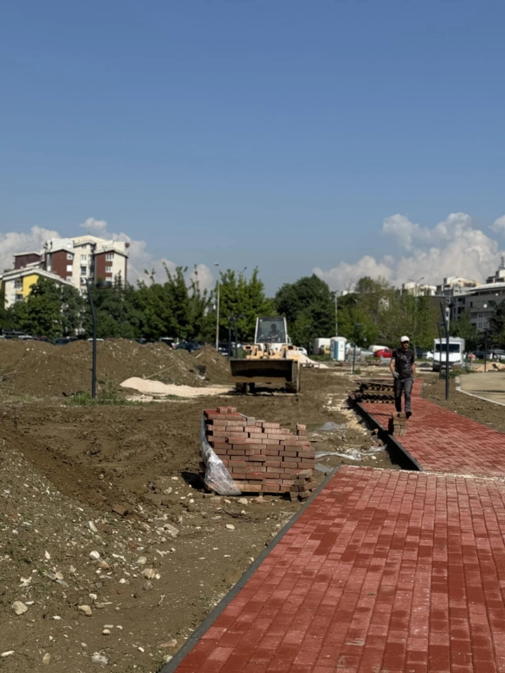 Во завршна фаза уредувањето на паркот „Радост“ во Реонскиот центар во Општина Аеродром