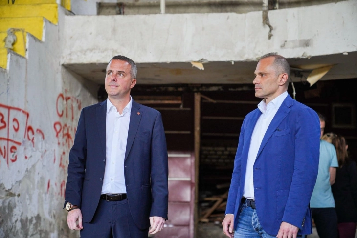 Филипче и Герасимовски на увид во градежните активности на спортската сала „Работнички“ – се реконструира за првпат по 50 години