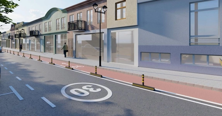 Во Старата чаршија во Струмица се воспоставува собраќааен режим „Зона 30“