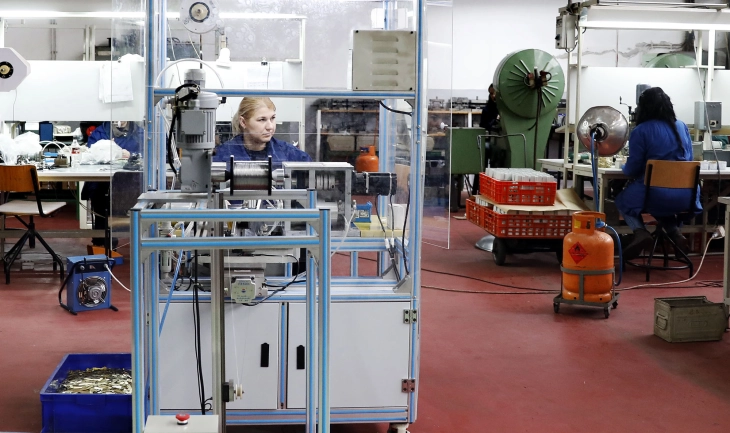 Раст од 5,2 проценти на индустриското производство во март на годишно ниво