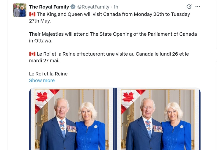 Британскиот крал и кралица кон крајот на месецов во посета на Канада