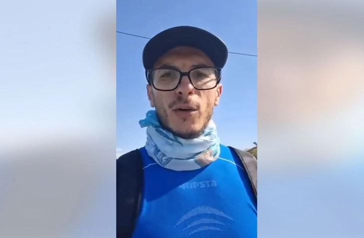 Пратеникот од Левица, Јанчев денеска пристигнува во Скопје по над 150 километри испешачени во чест на Гоце Делчев