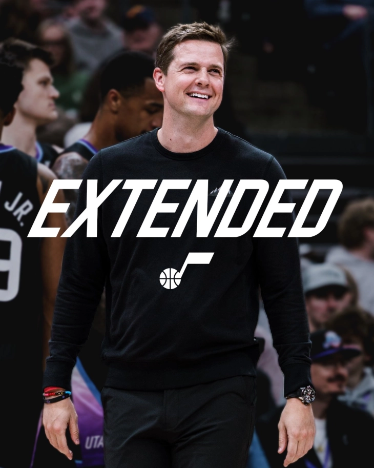 НБА: Јута го продолжи договорот со тренерот Харди