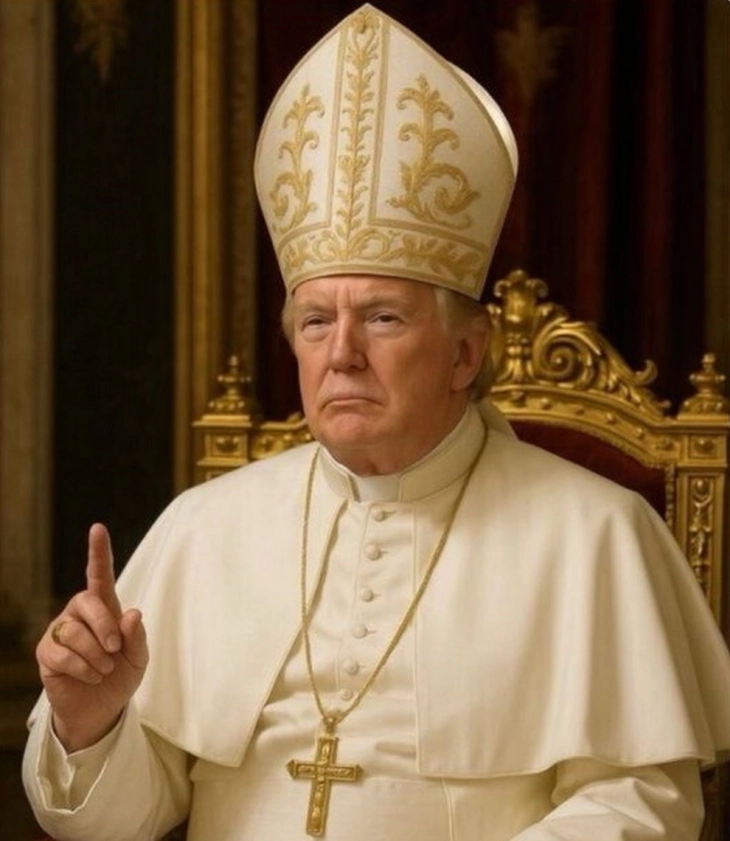 Трамп за фотографијата на која е претставен како папа: Не им се допаѓа на фејк медиумите, католиците ја сакаат