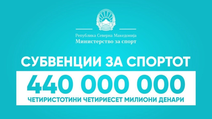 Почна исплатата на првиот дел од субвенциите за спортот