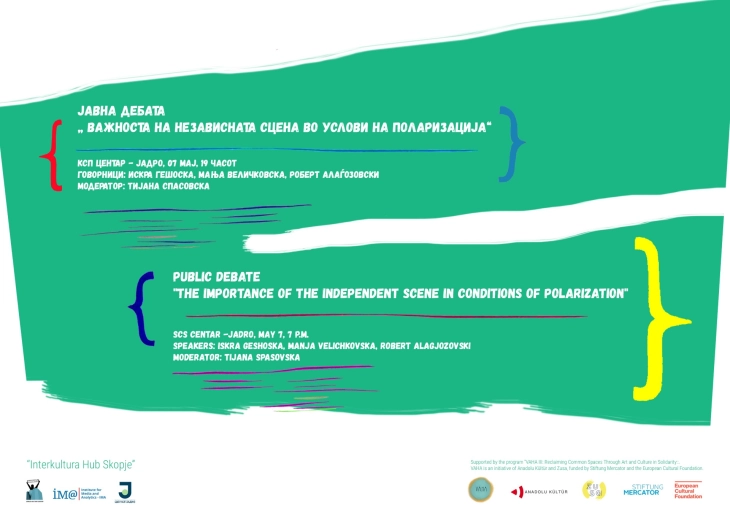 Јавна дебата „Важноста на Независната сцена во услови на поларизација“