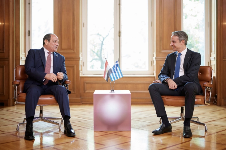 Мицотакис и Ал Сиси потпишаа Декларација за стратешко партнерство меѓу Грција и Египет