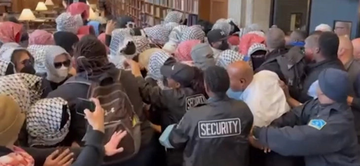 Десетици студенти уапсени на пропалестински протест на Универзитетот Колумбија